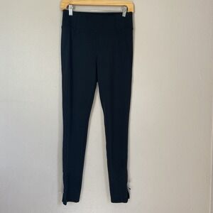 Athleta Back‎ zipper pockets Outer ankle zippers High Rise Black Pants Size S